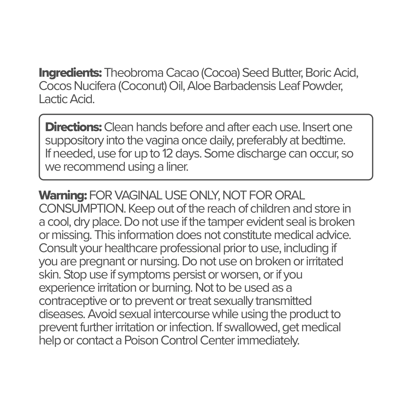 URO Boric Acid Vaginal Suppository - 2 Bottle Subscription