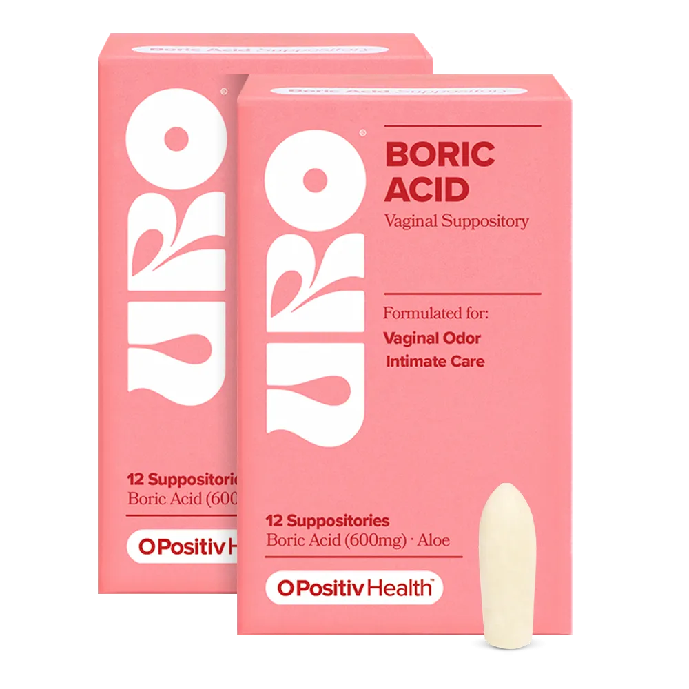 URO Boric Acid Vaginal Suppository - 2 Bottle Subscription