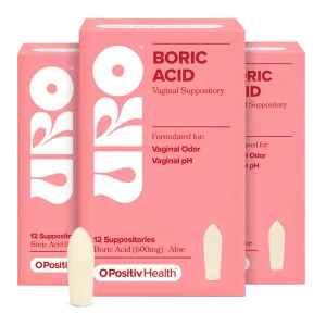 URO Boric Acid Vaginal Suppository - Bundle