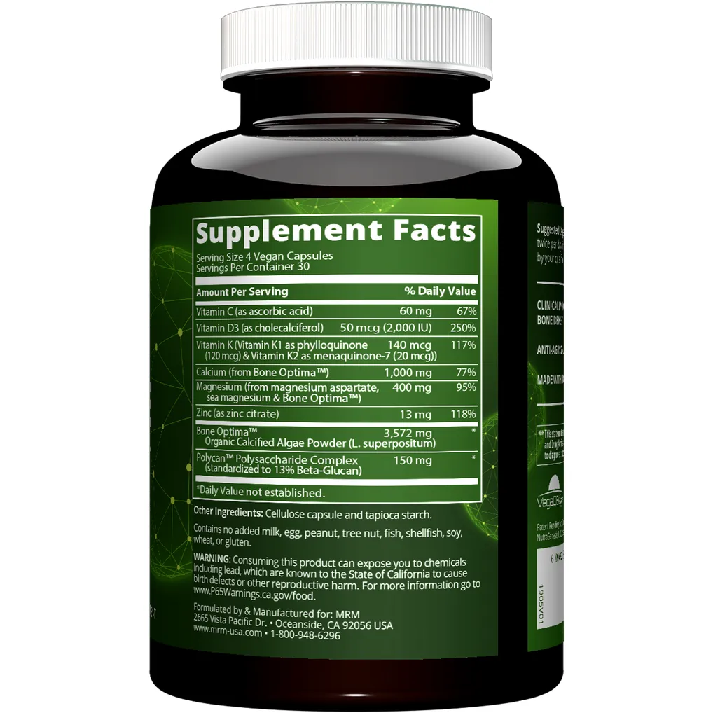 Vegan Bone Maximizer 120 caps by Metabolic Response Modifier