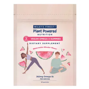 Vegan Omega 3 Adult Gummies Watermelon 60 chews by Wiley's Finest