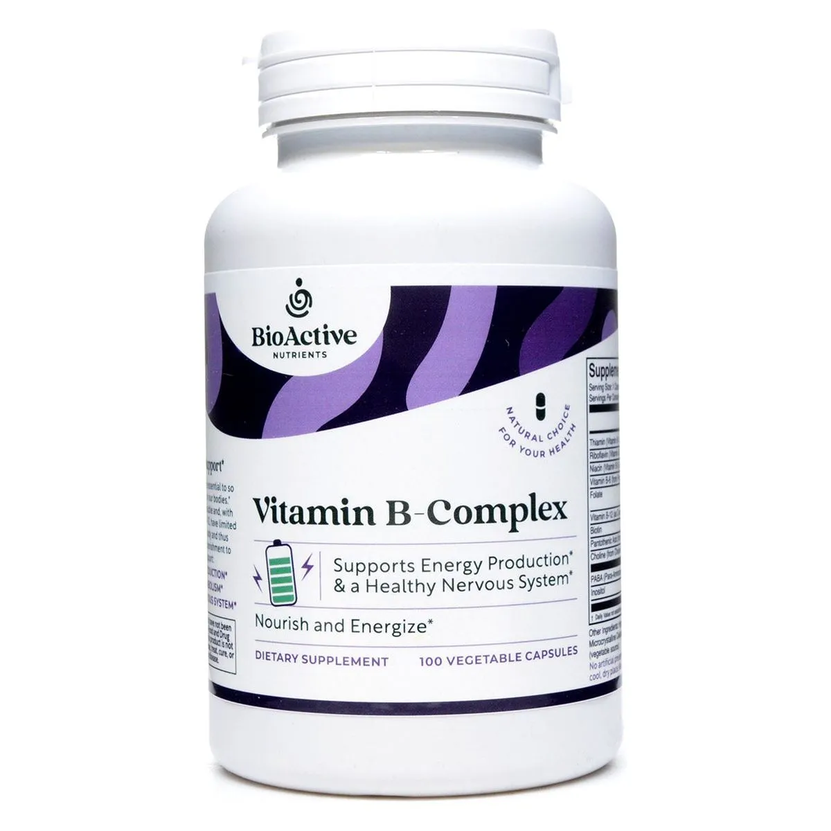 Vitamin B-Complex 100 veg caps by BioActive Nutrients