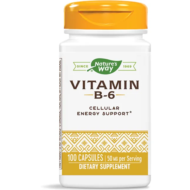 Vitamin B6 50 mg 100 caps by Nature's Way