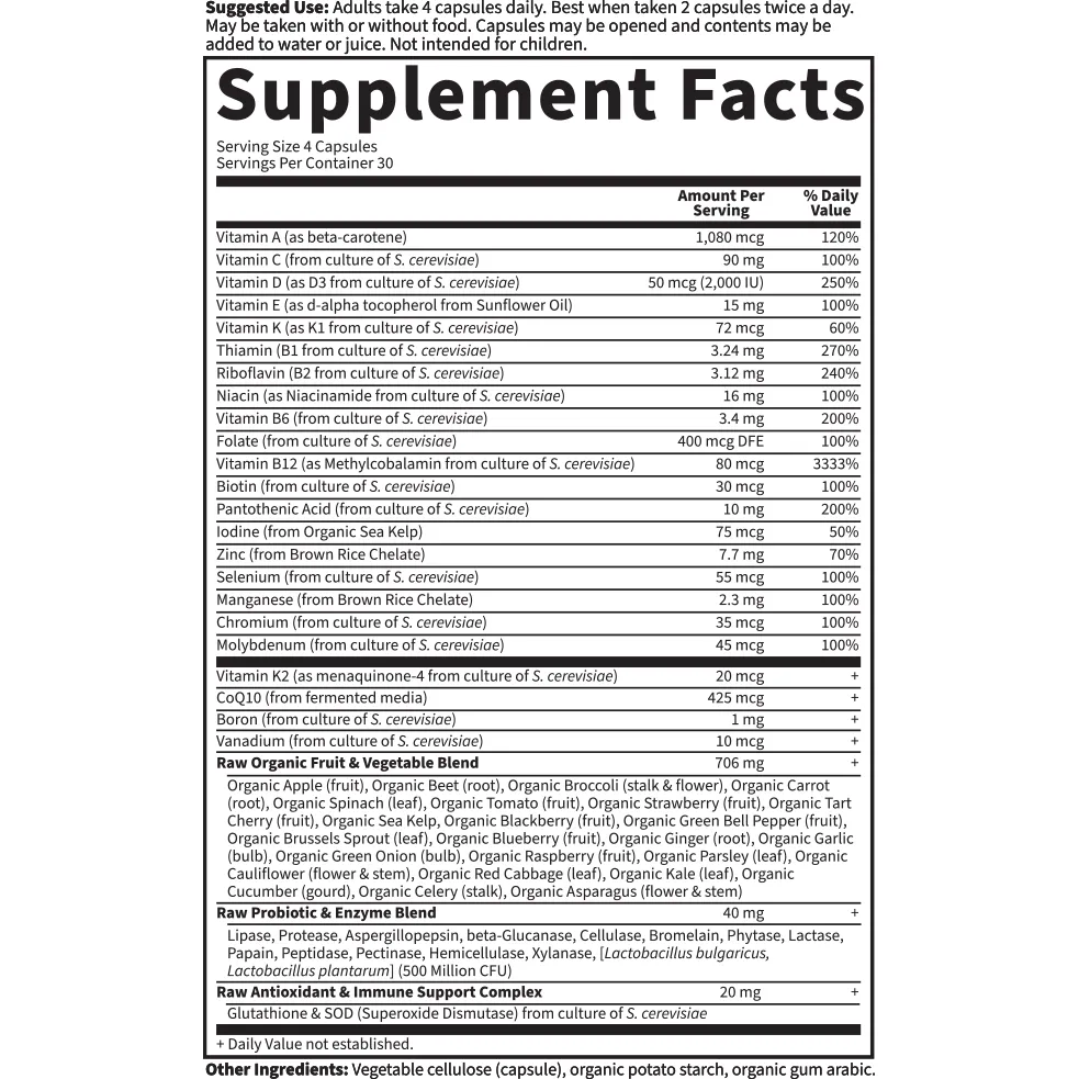 Vitamin Code 50 & Wiser Women 120 vcaps by Garden Of Life