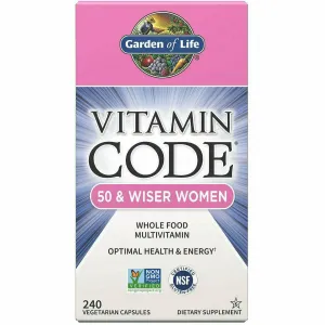 Vitamin Code 50 & Wiser Women 240 vcaps by Garden of Life