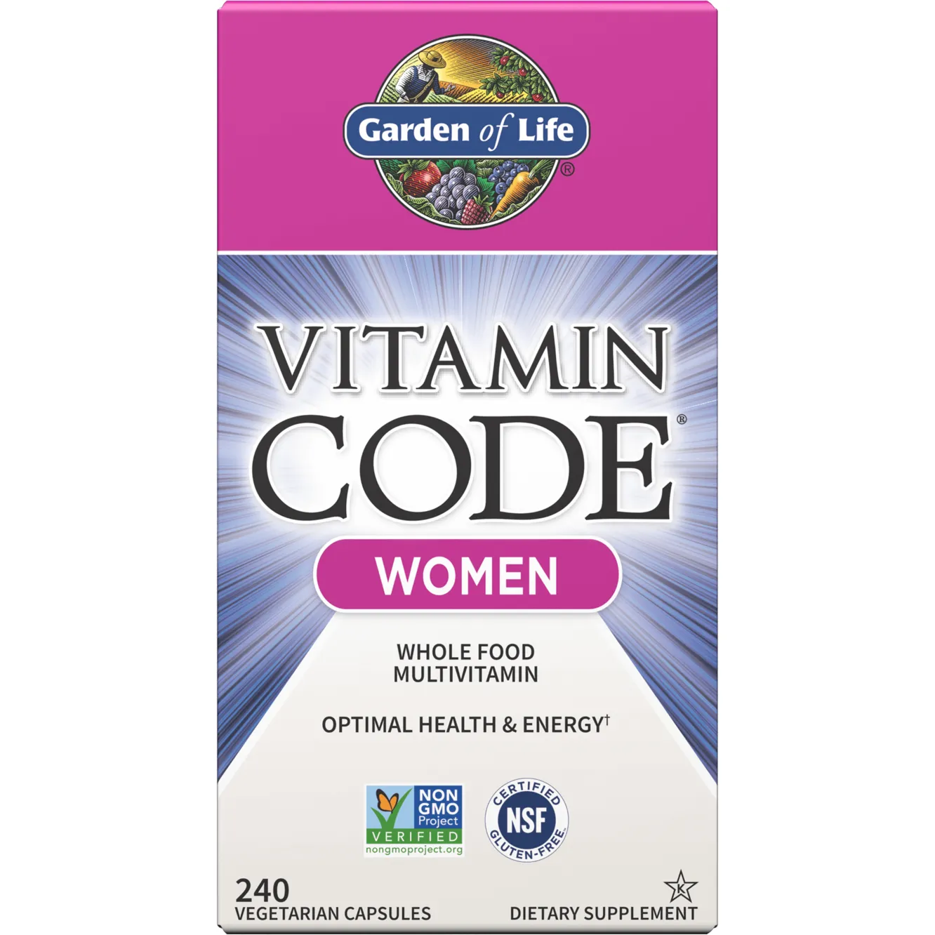 Vitamin Code Womens Multi 240 vegcaps by Garden Of Life