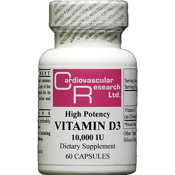 Vitamin D3 10.000 IU 60 caps by Ecological Formulas