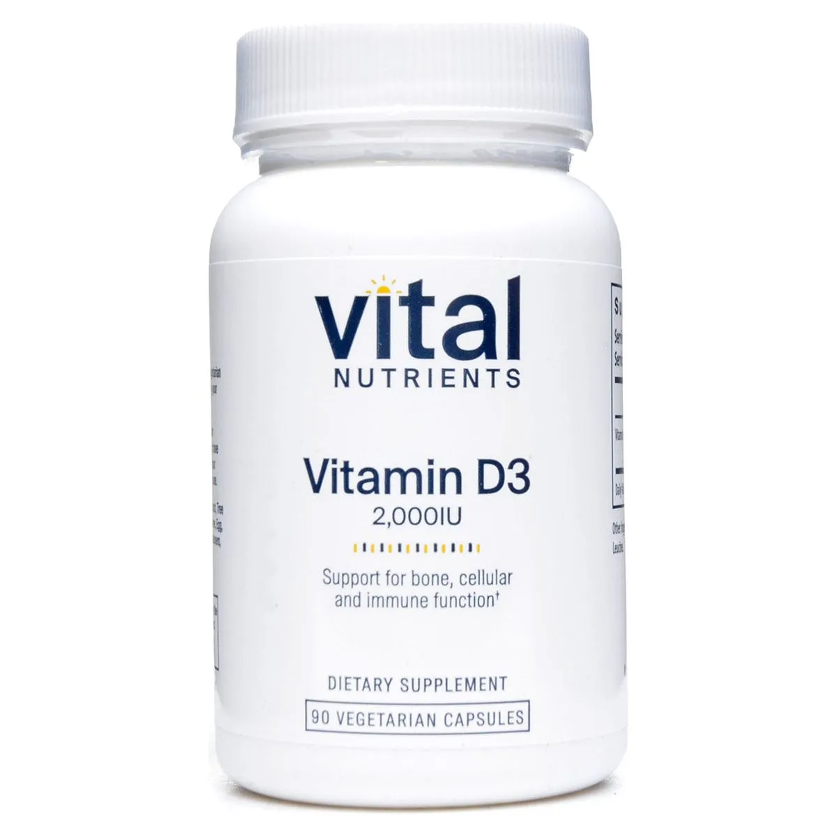 Vitamin D3 2000 IU 90 vcaps by Vital Nutrients