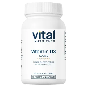 Vitamin D3 5000 IU 90 vcaps by Vital Nutrients