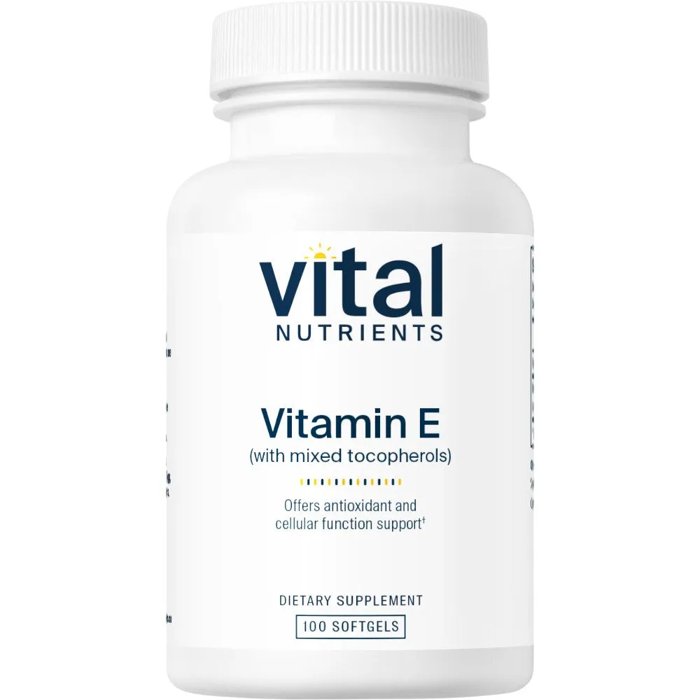 Vitamin E 400 IU (Mixed) 100 gels by Vital Nutrients
