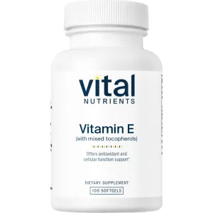 Vitamin E 400 IU (Mixed) 100 gels by Vital Nutrients