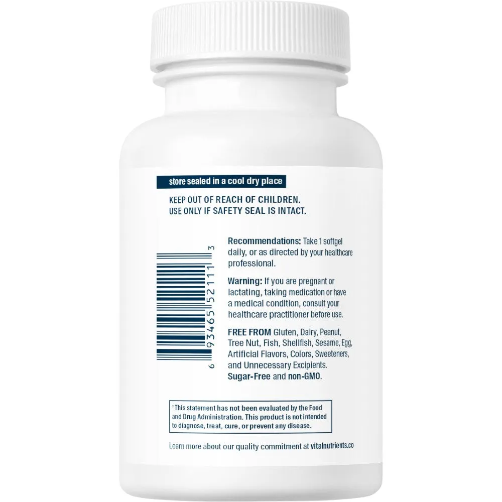 Vitamin E 400 IU (Mixed) 100 gels by Vital Nutrients
