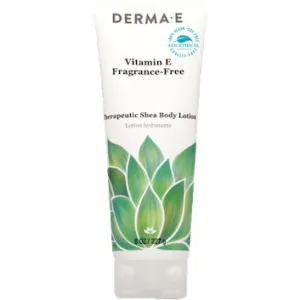 Vitamin E Fragrance-Free Shea Lotion 8 oz by DermaE Natural Bodycare