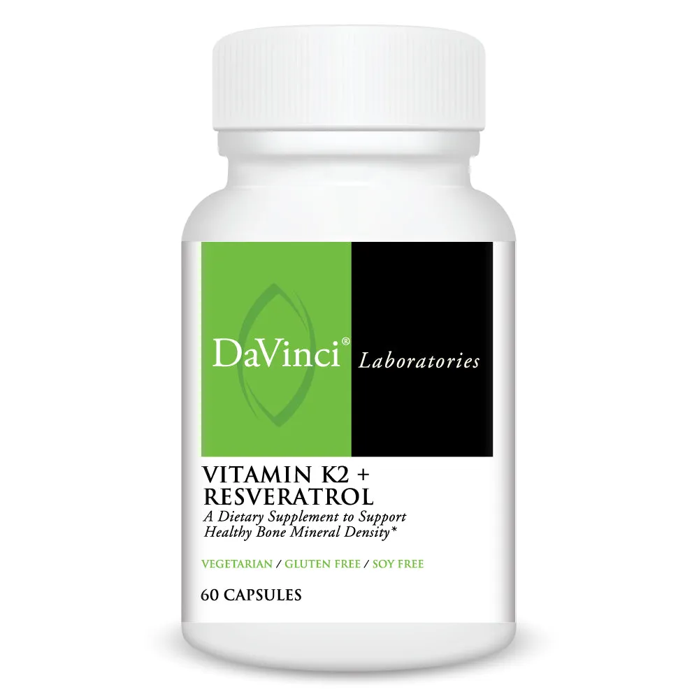 Vitamin K2 Resveratrol 60 caps by Davinci Labs