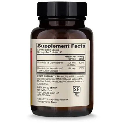 Vitamins D3 and K2 30 caps by Dr. Mercola