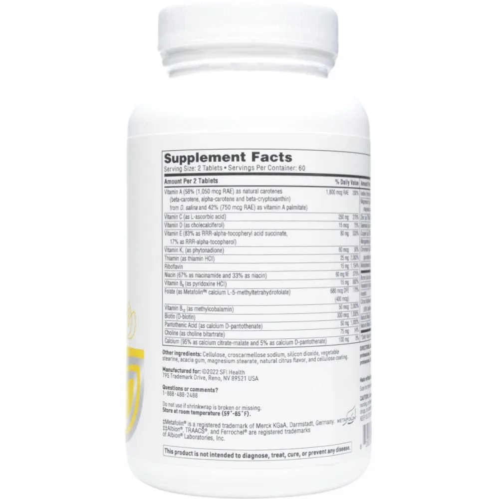 VitaPrime Iron-Free 120 tabs By Klaire Labs/SFI Health
