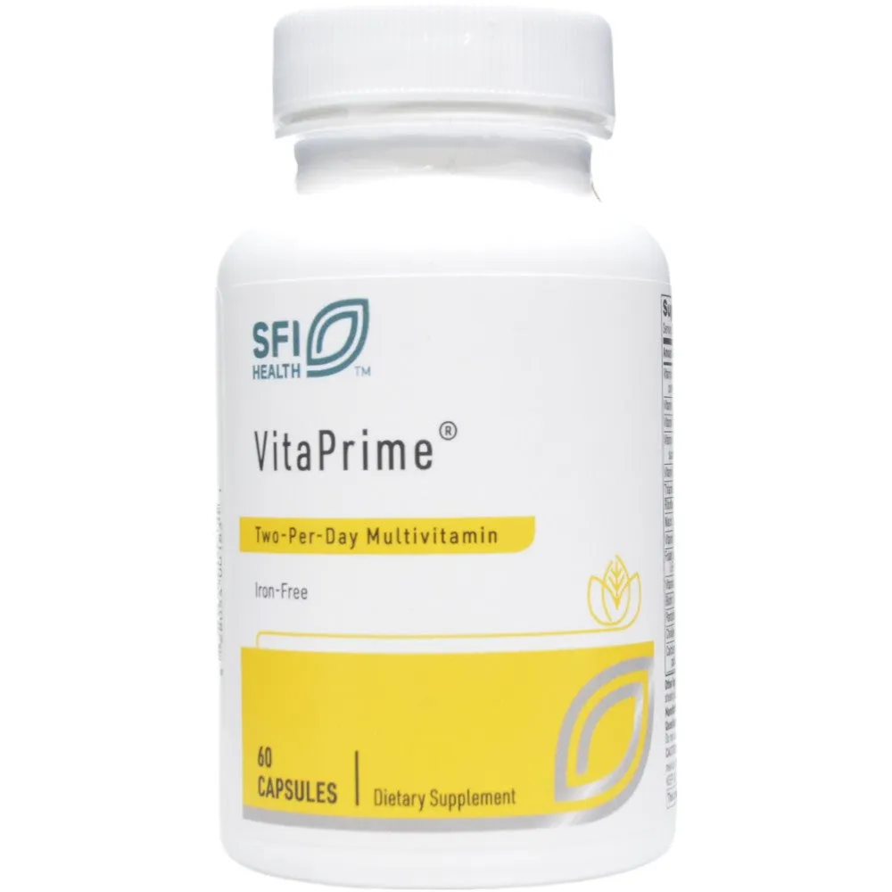 VitaPrime Iron-Free Capsule Form 60 caps By Klaire Labs/SFI Health