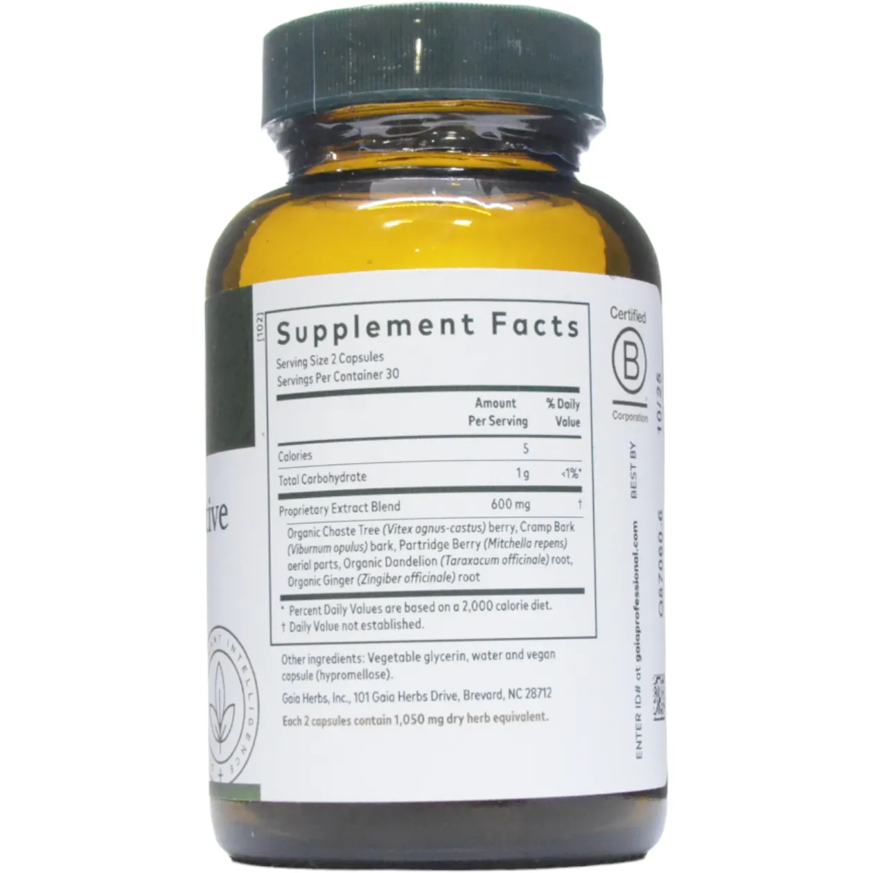 Vitex Reproductive Formula 60 Liquid Phyto-Caps by Gaia Herbs