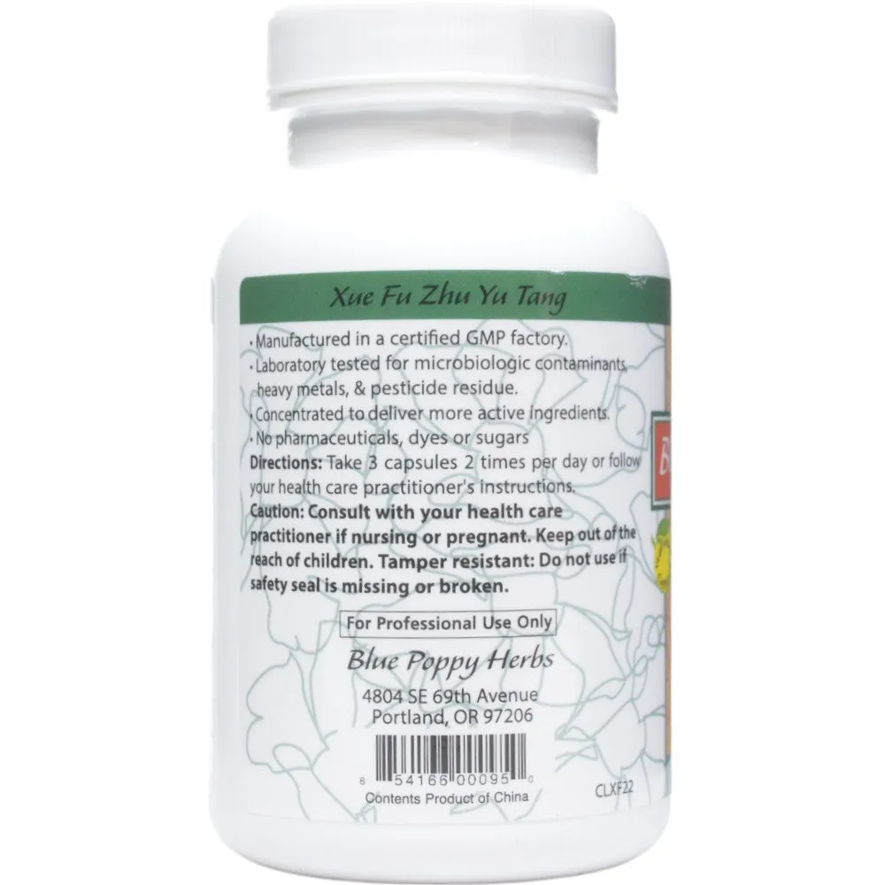 Xue Fu Zhu Yu Tang 120 Capsules by Blue Poppy