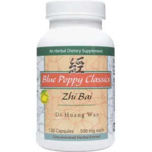 Zhi Bai Di Huang Wan 120 Capsules by Blue Poppy