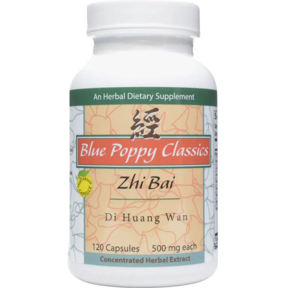 Zhi Bai Di Huang Wan 120 Capsules by Blue Poppy