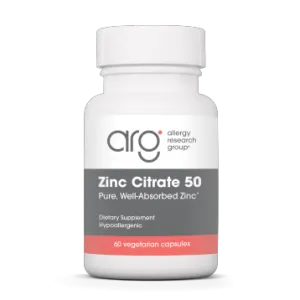Zinc Citrate 50 mg 60 caps by Allergy Research Group