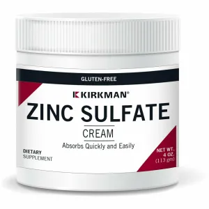Zinc Sulfate Topical Cream 4 oz by Kirkman Labs