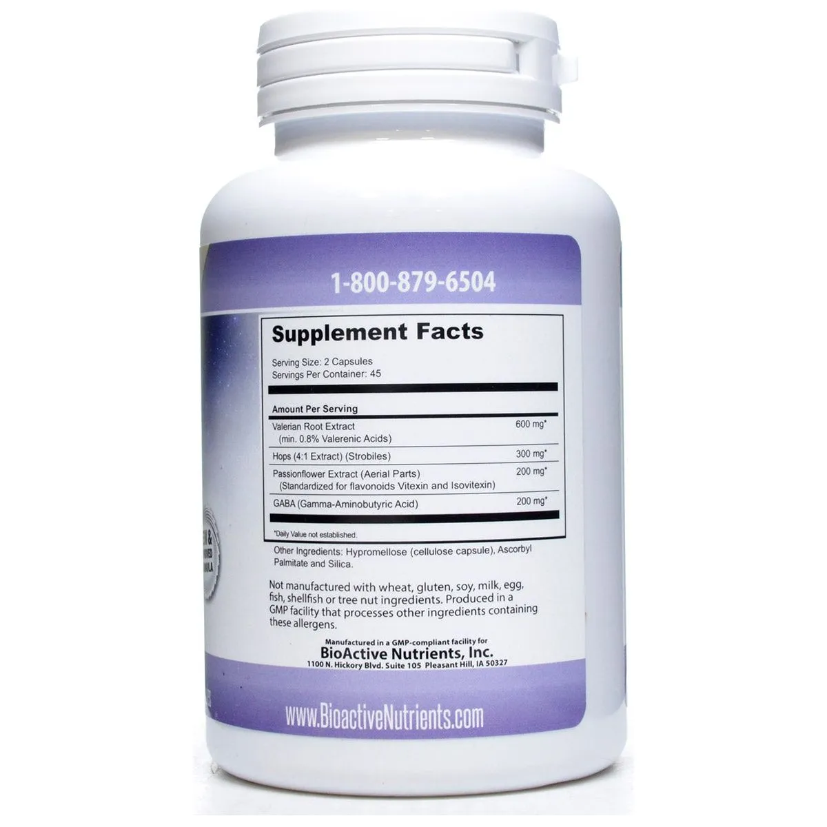 Zzz's Natural Sleep Aid 90 caps by BioActive Nutrients